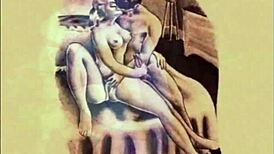 WOW, VINTAGE EROTIC ART BURSTS WITH RETRO PASSION AND ANTIQUE SEDUCTION!