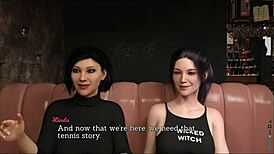 Brunette Takes Erotic Big Ass Leap Faith Game