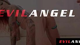 Busty Tattooed Chantal Danielle OILED AND POUNDED HARD!