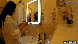 Hot brunette, your lingerie try-on becoming porn casting now?