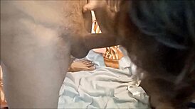 oh damn her satin lingerie ass takes my cock doggystyle then rimjob