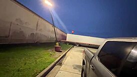 truck stop slut sucks my cock parking lot sloppy