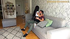 tiny venezuelan teen's tight pussy wrecked by old cock