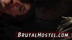 Ebony Teen Bound in Extreme BDSM Trouble!