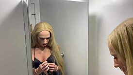 Watch her slip into full crossdressing and embrace the transformation.