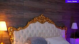 juicy jessye teases pierced nipples then fucks pussy with dildo