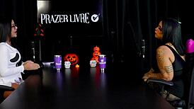 Marcelly Melo in Sheer Red: Client Cums Quick, Skips Anal with Returning Wife