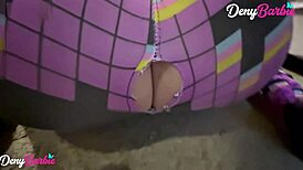 Fuck Sexy Blonde Gym Girl's Big Ass in Lingerie