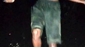 Park Photoshoot Turns Steamy with Skinny Beautiful Mature Gym Model