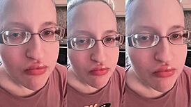 Huge Bubble Gum Chewing Fuels Intense Fucking Session with Glasses
