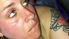 Latina Deepthroat Slut Squirts Hard On Huge Cock