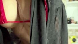 Susy Gala fingers hot pussy shakes perfect ass in red lingerie boots 🔥🍑👠