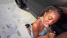 truck stop slut sucks my cock parking lot sloppy