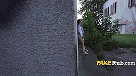 Latina Flashes Big Ass Outdoors Then Fucks for Cash Pickup