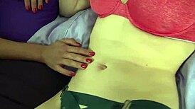 oh wow cute lesbians licking belly buttons gets so kinky!!