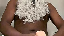 Dude I'm punishing my hot new toy with this massive black cock now