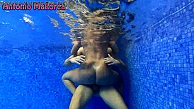 Underwater Horny Big Ass Brazilian Milf Begs for Rough Doggystyle Pounding!