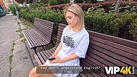 i'm that cute blonde getting picked up on street cheating for cash pov fuck