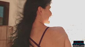 big fake tits brunette milf models dream date striptease outdoors