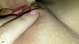 close-up pussy licking fingering with cock ring tease