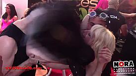 fucking turns wild on the crowded holiday stand