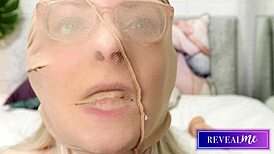 kinky pregnant italian milf drills wet pussy and ass with dildo in stockings frenzy