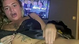 horny goth teen plays solo with her big tits and ass craving more