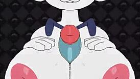 wanna see female cinderace's big tits bounce during that titty fuck game bang?