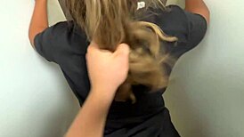 hungarian couple sneaks amateur public toilet fuck during shopping big ass babe moans