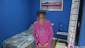 shy brunette films friend doggystyle on black boyfriend cock at home 😈