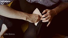 Petite Slut's Huge Gaping Asshole Takes Deep Fisting in Black Dress