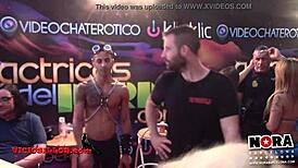 fucking turns wild on the crowded holiday stand