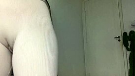 that sexy girl next door switches outfits plays with her hairy armpits and masturbates during yoga session