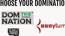 Bound babe chokes gagging deep on rough dominating cock