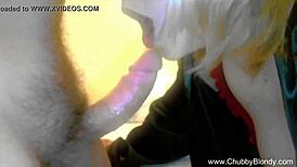 Wow, pretty Italian amateur blows cock hard!