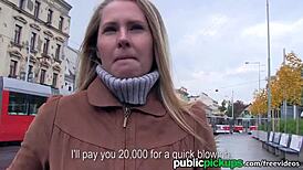 mofos HOT EURO BLONDE picked up on street for DEEPTHROAT blowjob