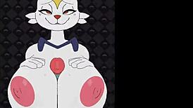 wanna see female cinderace's big tits bounce during that titty fuck game bang?