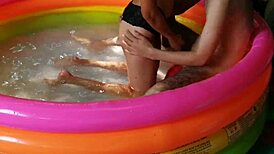 wild poolside suck turns into savage doggystyle pounding for orgasmic prostitute