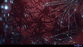 Josephine Jackson's big tits drip with slime in solo pussy masturbation frenzy