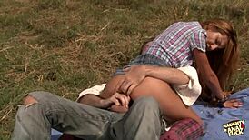 hot big tits blonde rides cowgirl deepthroats fat cock outdoors then takes hardcore anal pounding cumshot