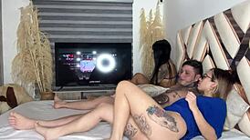Girlfriend's Best Friend Sucks My Cock When She's Distracted Big Tits Latina Ass