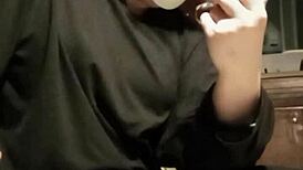 grooving through an intense workout session with beats