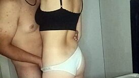i start oral on my new latina morra's big tits
