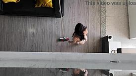 Service employee bends over for boss's rough fuck after misbehaving