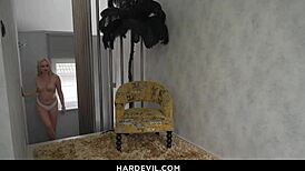 Landlord, you want rent? Jessie bends for your monster cock anal gaping and ATM swallow!