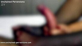 imagine rossella visconti, cheating wife, stroking cock in fishnets for hot footjob cumshot