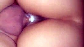 Wife Fucks Husband's Friend Bareback Creampie No Condom Cheating Cuckold