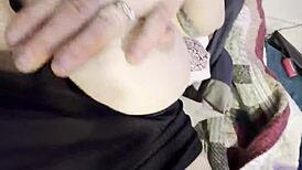 cory chase's tight milf tits ass make stepbro hard in see thru shorts stepsis spots it