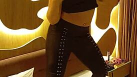 Brazilian Teen Dancer Reveals Big Pussy Lips After Fetish Party Fun