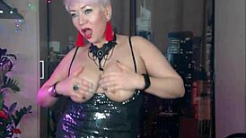 Hot Damn Aimee Mature Slut Wife Jerks Cock Steamy Phone Handjob